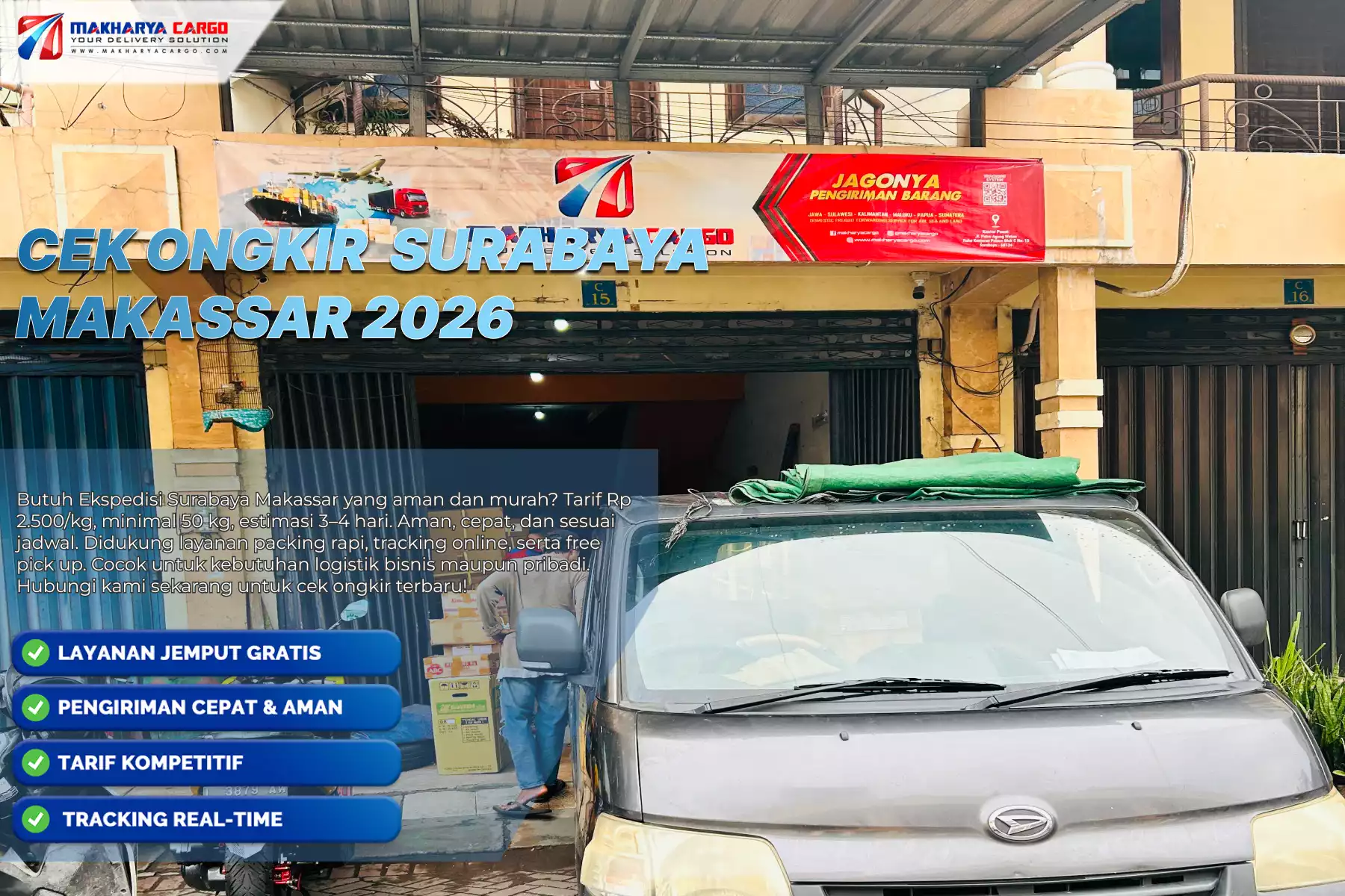 Cek Ongkir Surabaya Makassar | Estimasi 3–4 Hari, Tarif Rp2.500/Kg 5 Cek Ongkir Surabaya Makassar