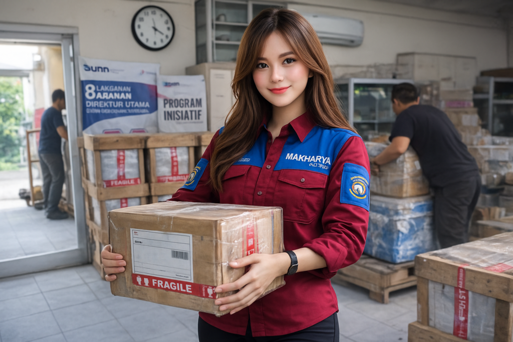 pengiriman barang dari ekspedisi sidoarjo morowali bersama makharya cargo