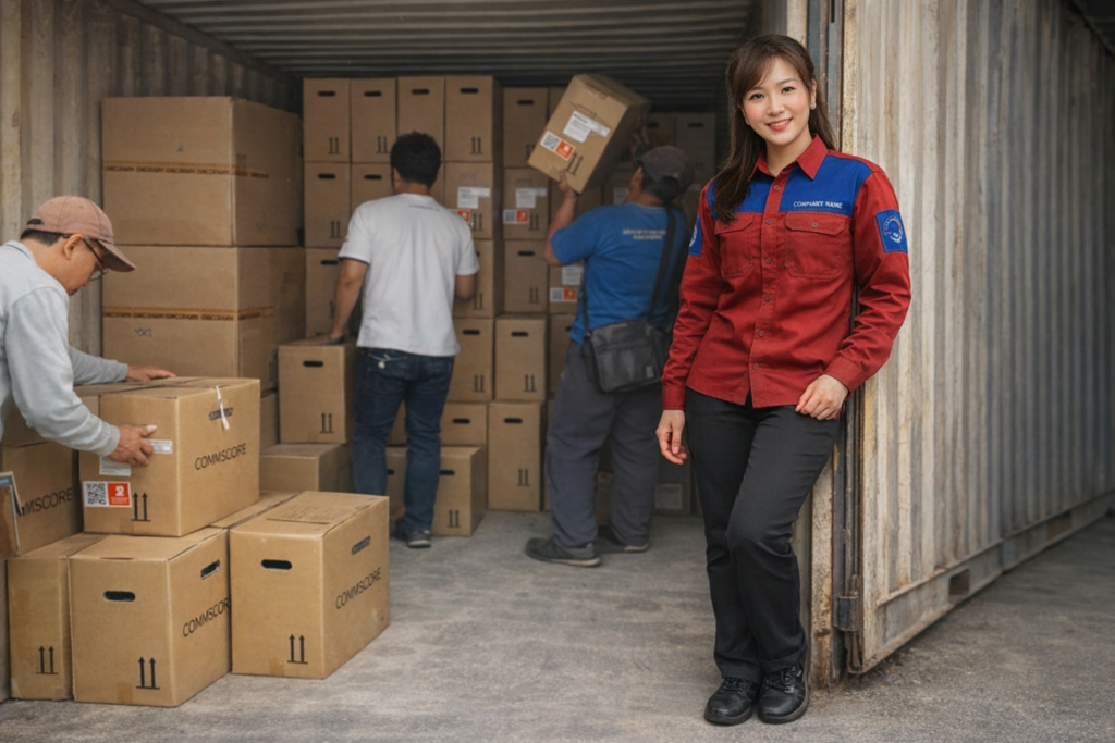 pemberangkatan barang dari ekspedisi sidoarjo airmadidi via kapal