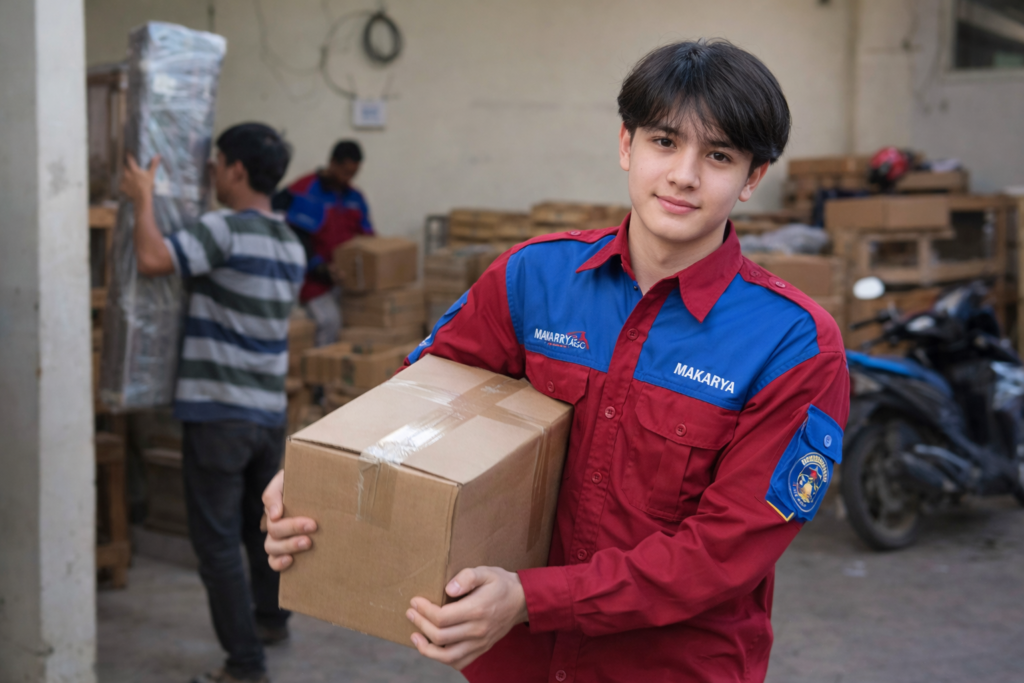 pengiriman barang dari ekspedisi sidoarjo donggala bersama makharya cargo