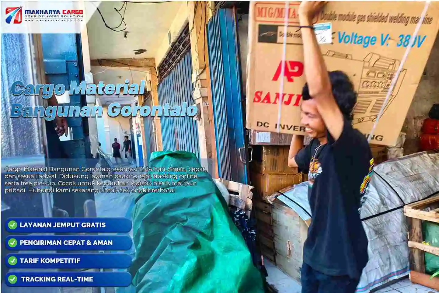 Cargo Material Bangunan Gorontalo Aman & Pengiriman cepat 6 cargo material bangunan gorontalo