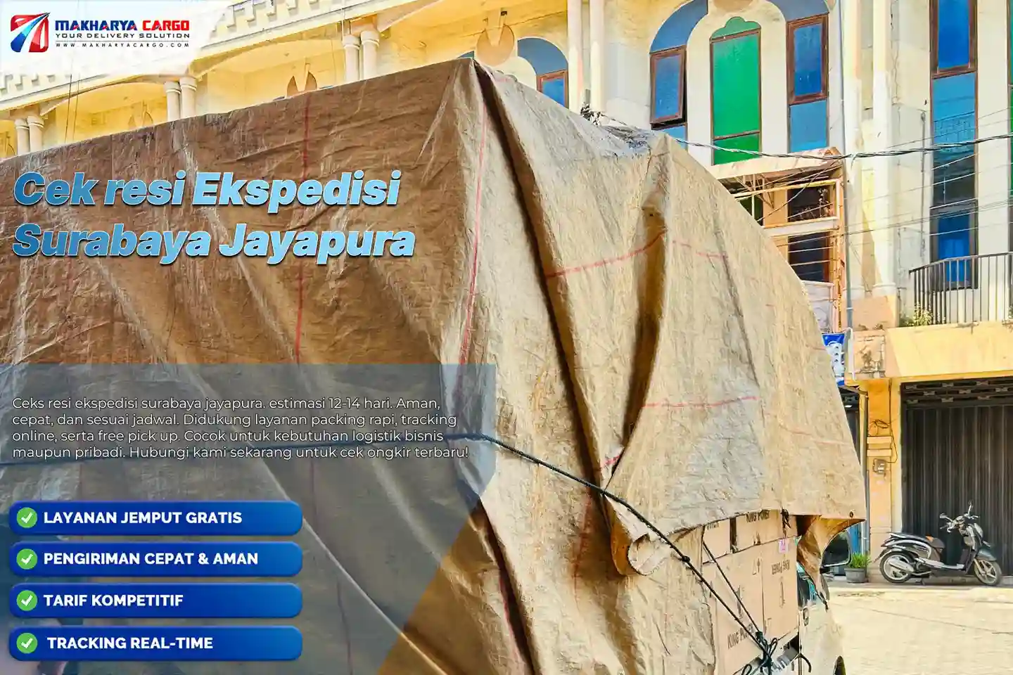 Cek Resi Ekspedisi Surabaya Jayapura. Harga mulai 9.000/Kg 5 cek resi ekspedisi surabaya jayapura. Tarif mulai 9.000/Kg