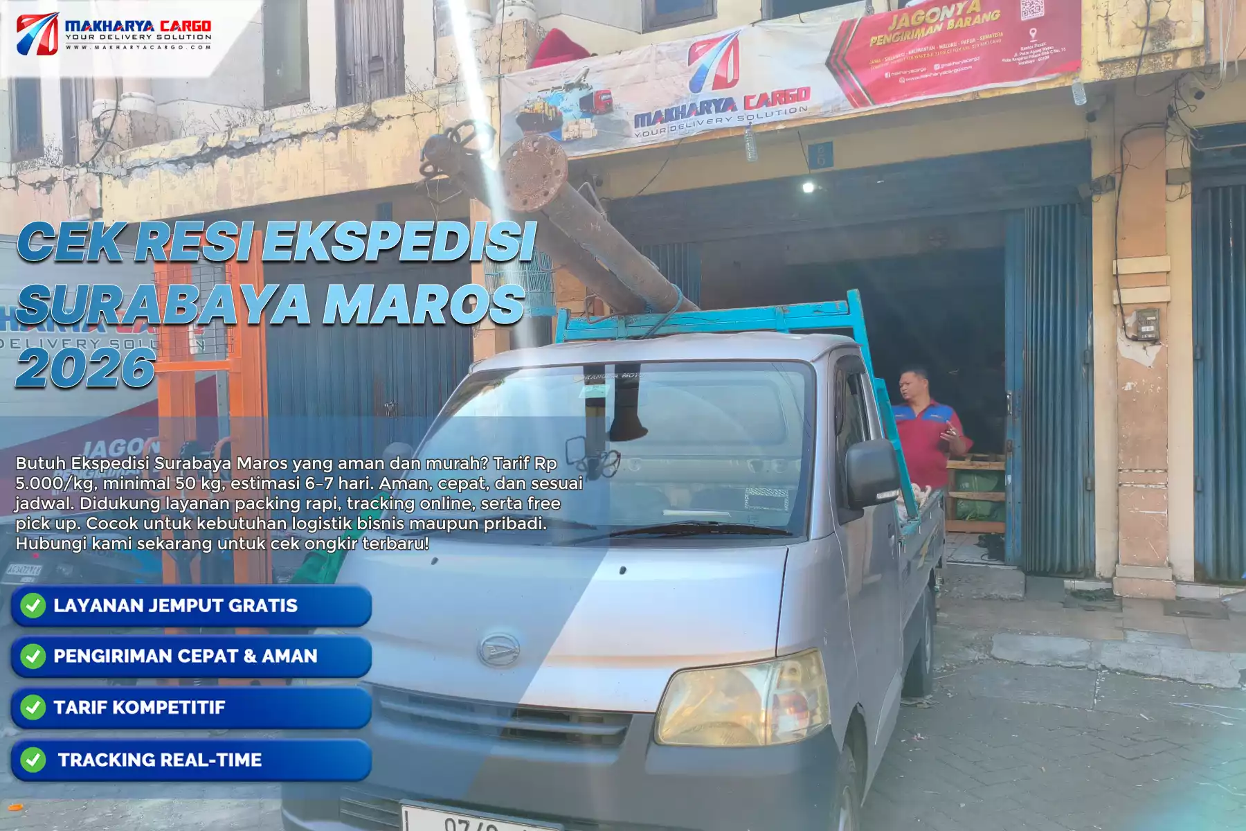cek resi ekspedisi surabaya maros secara online