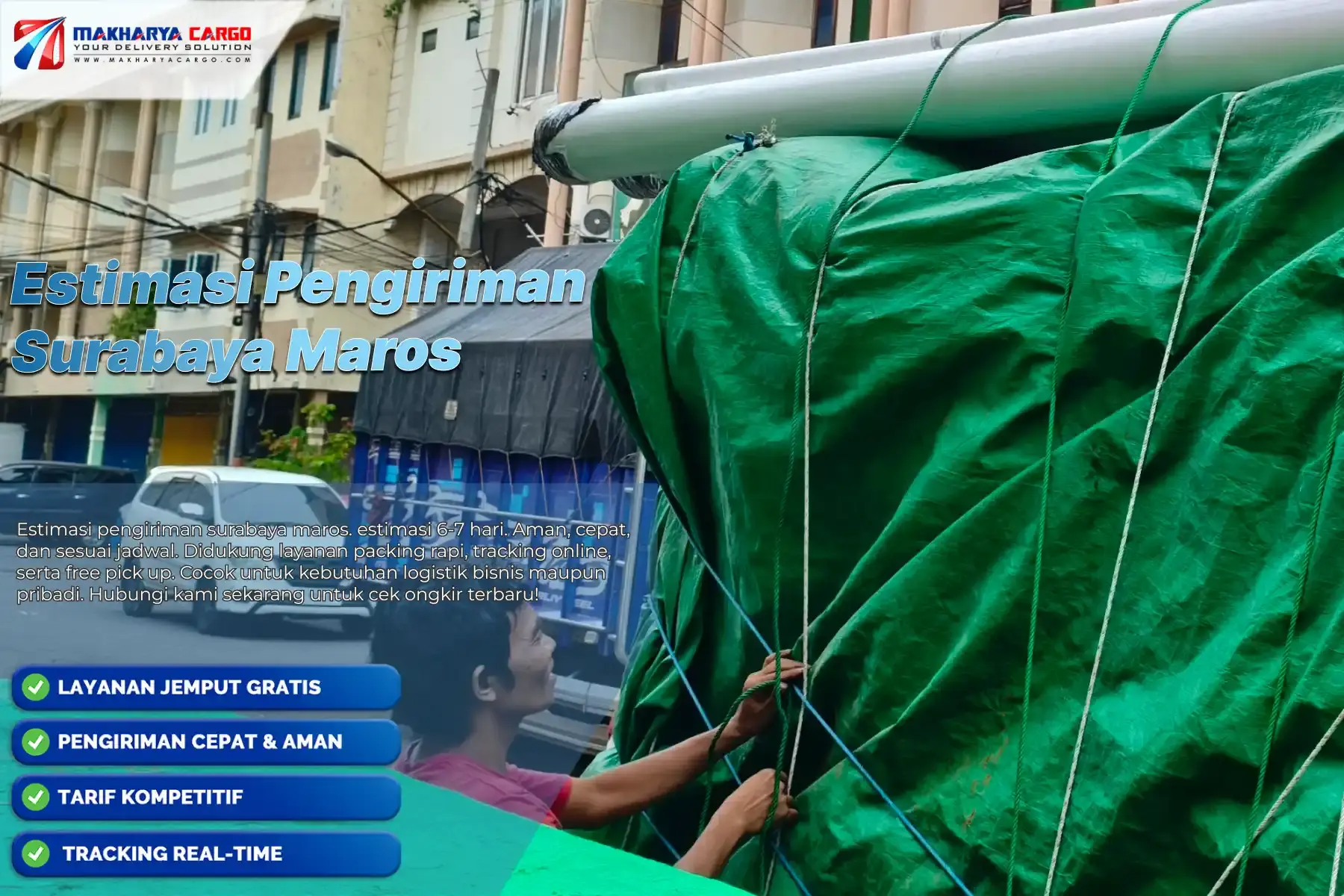 Estimasi Pengiriman Surabaya Maros 6-7 hari 5 Estimasi Pengiriman Surabaya Maros. tarif mulai 5.000/Kg