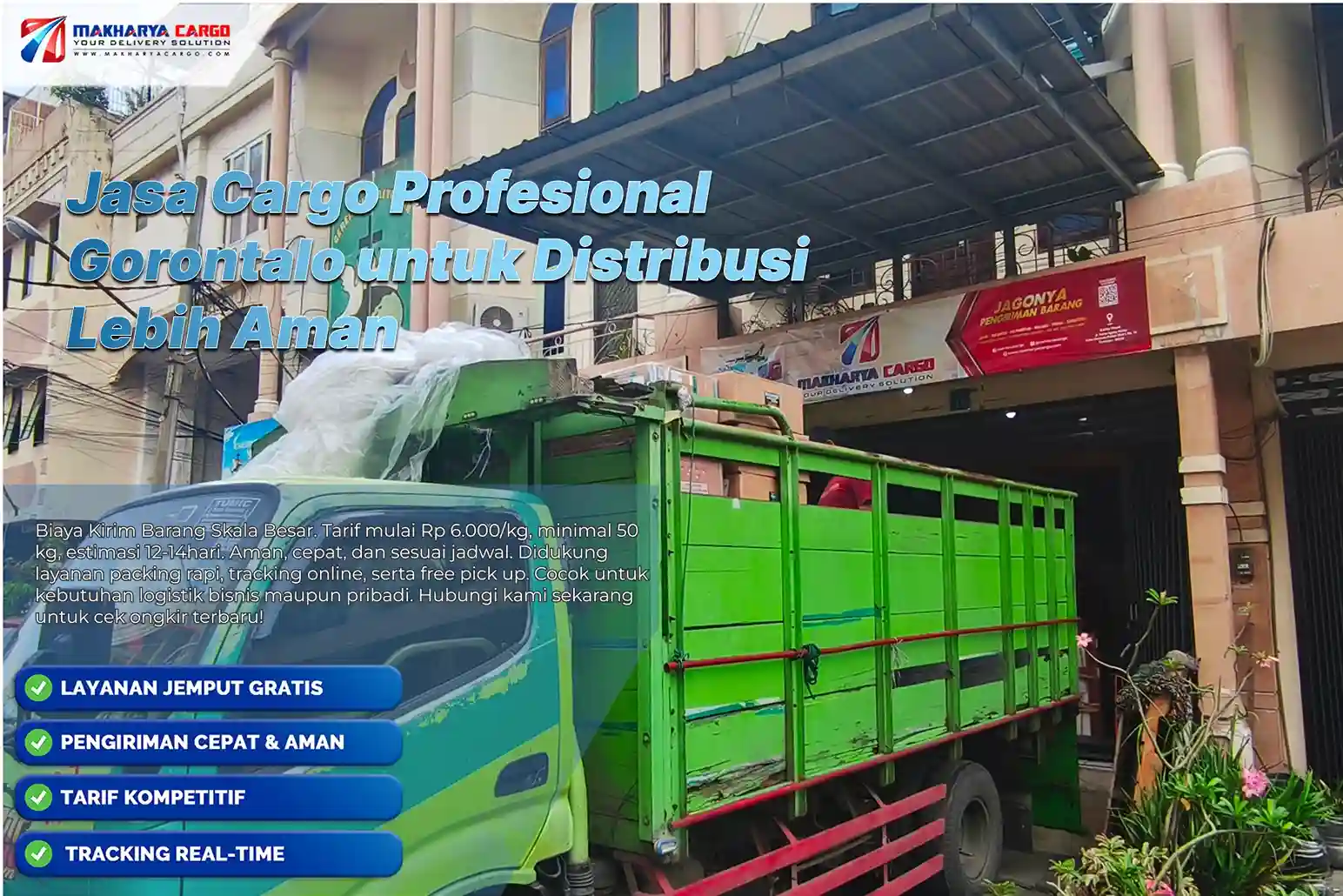 jasa cargo profesional Gorontalo untuk distribusi barang