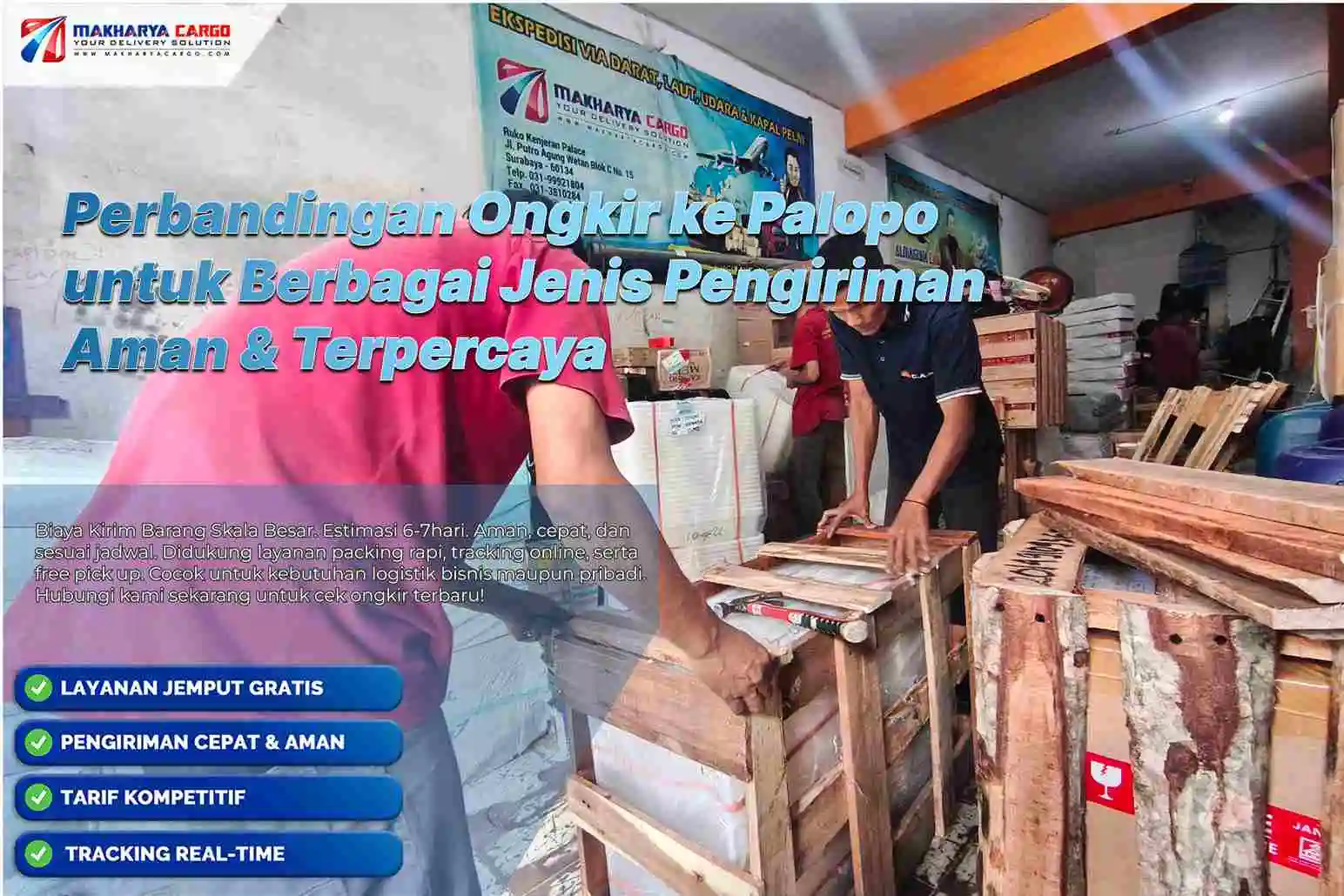Perbandingan Ongkir ke Palopo