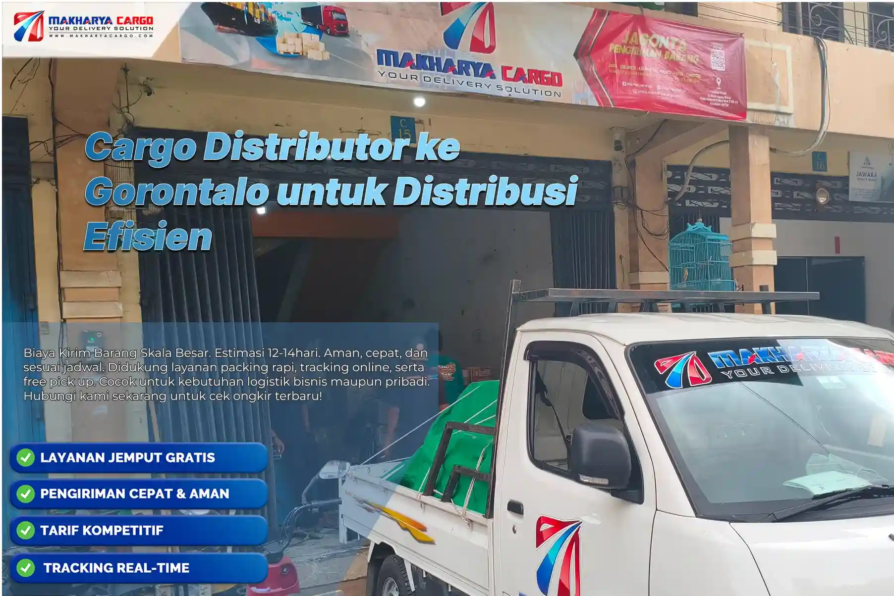 Cargo Distributor ke Gorontalo terpercaya