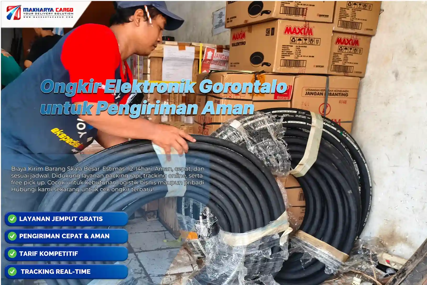 Ongkir Elektronik Gorontalo terpercaya