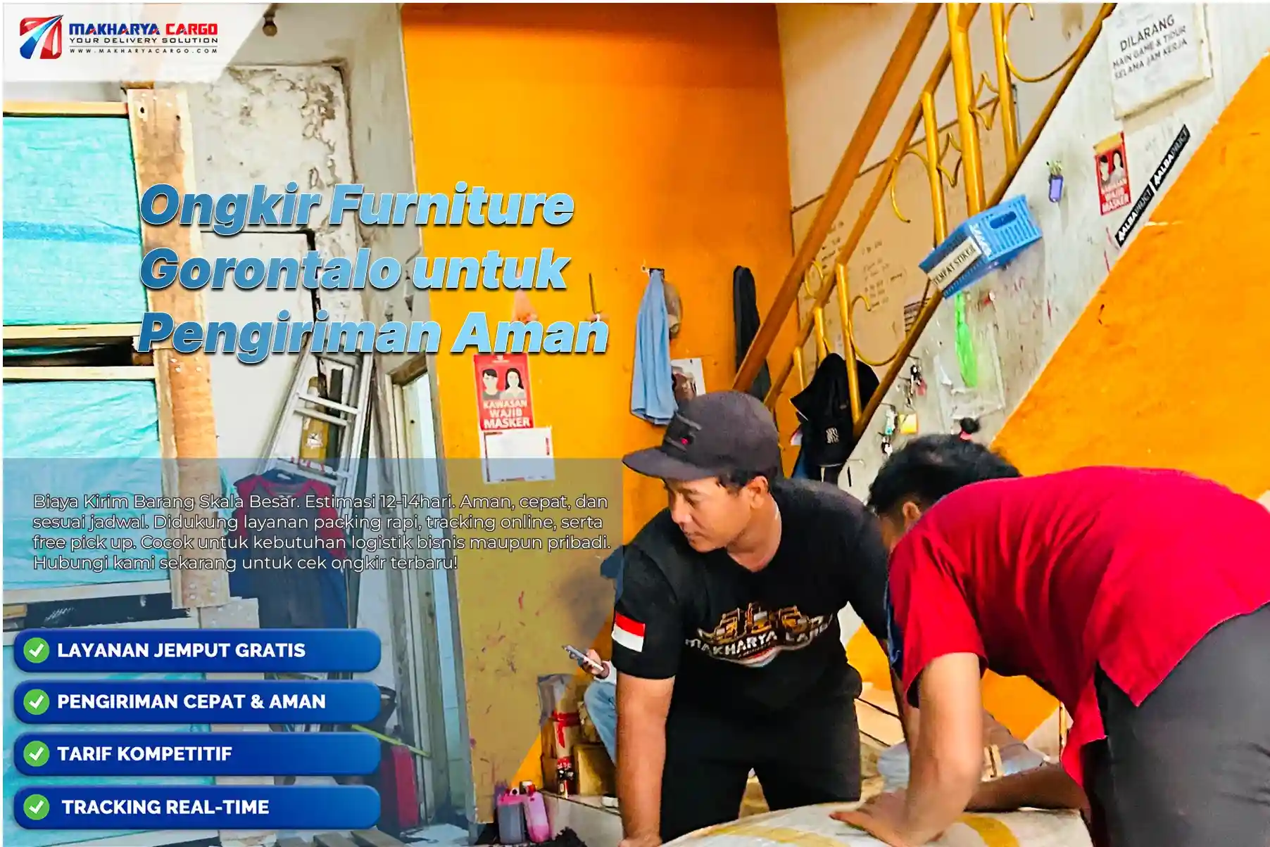 Ongkir Furniture Gorontalo terpercaya