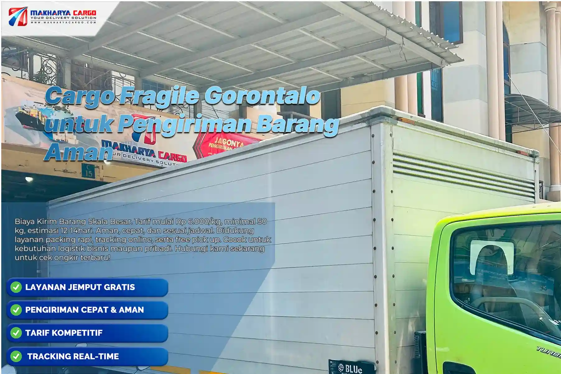 Cargo Fragile Gorontalo aman terpercaya