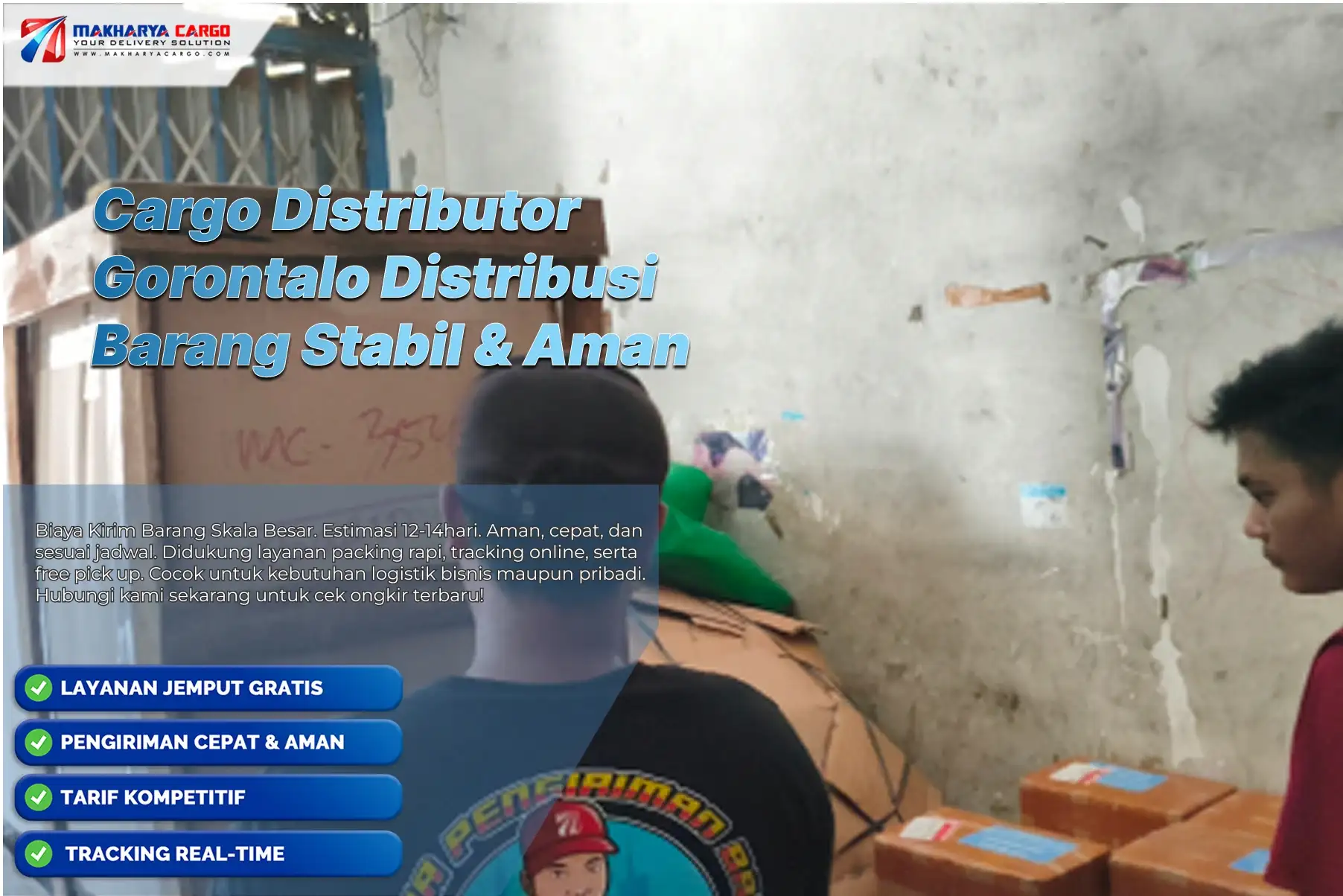cargo distributor Gorontalo untuk distribusi barang usaha