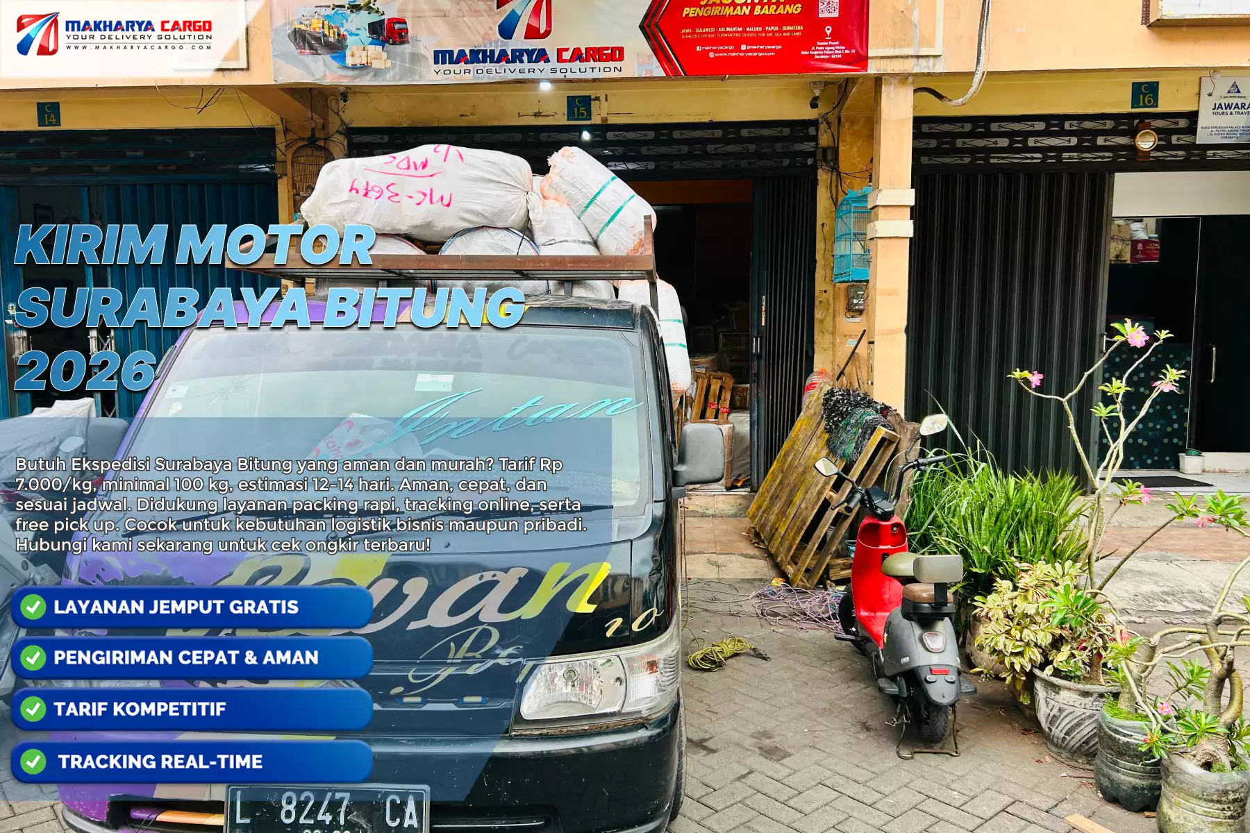 Kirim Motor Surabaya Bitung