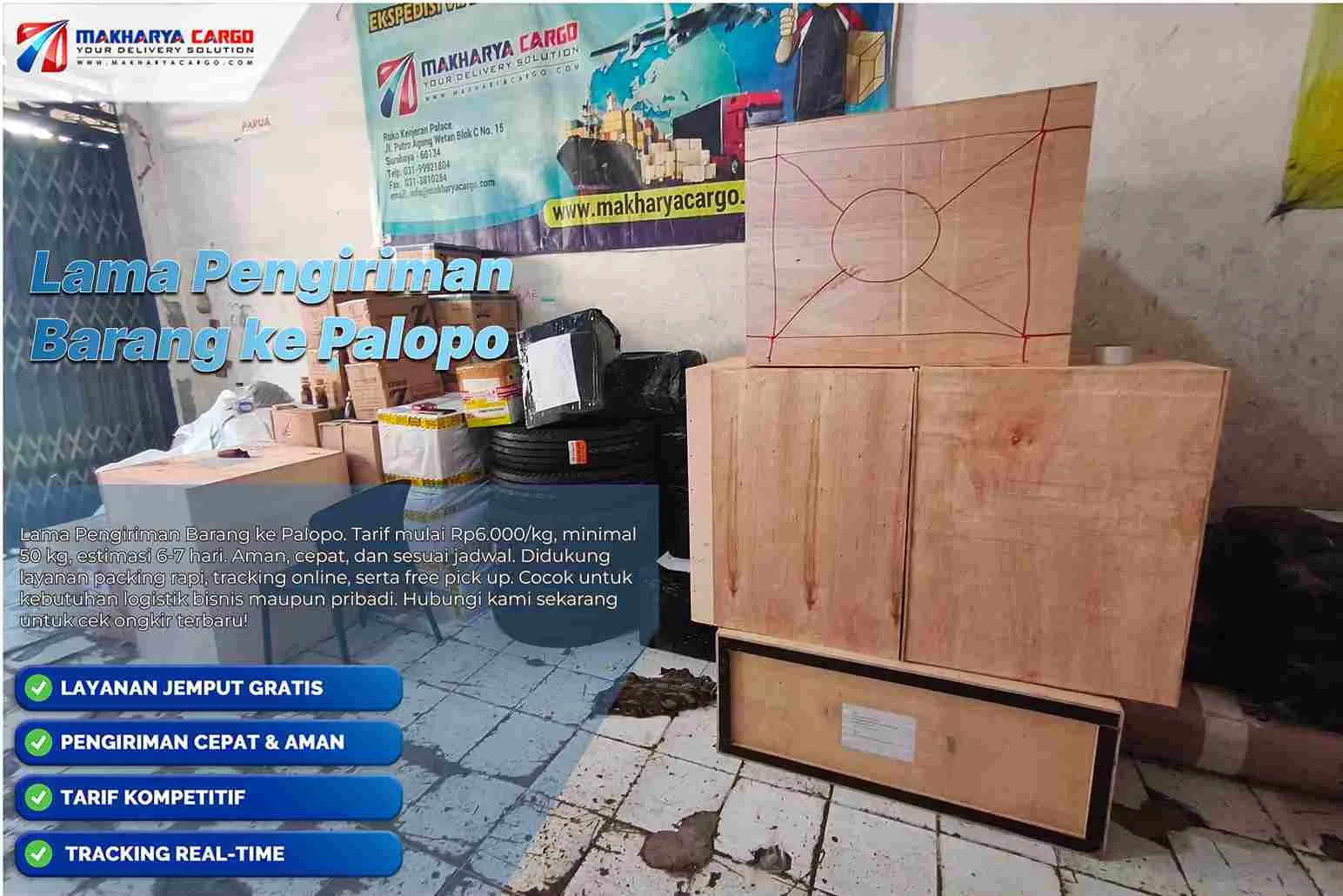 Lama Pengiriman Barang ke Palopo