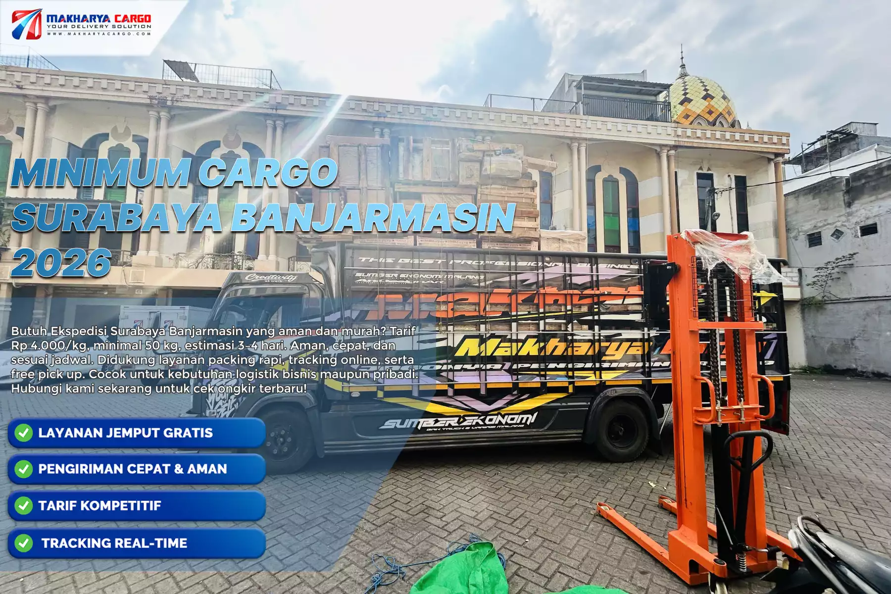 minimum cargo surabaya banjarmasin untuk pengiriman antarpulau
