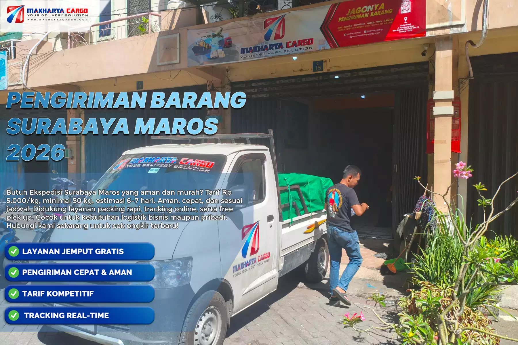 pengiriman barang surabaya maros untuk cargo bisnis