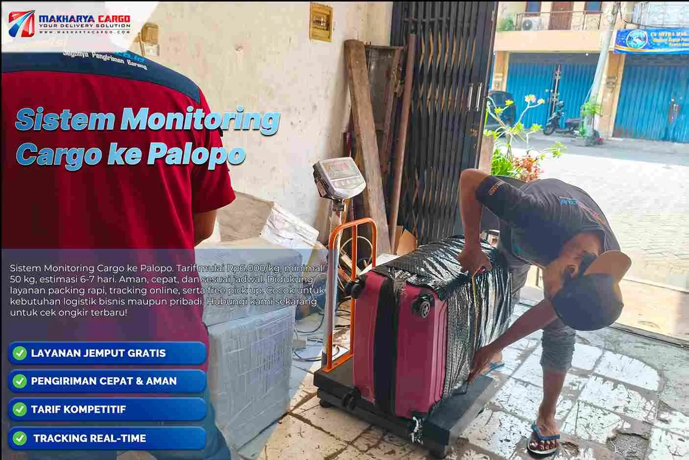 Sistem Monitoring Cargo ke Palopo