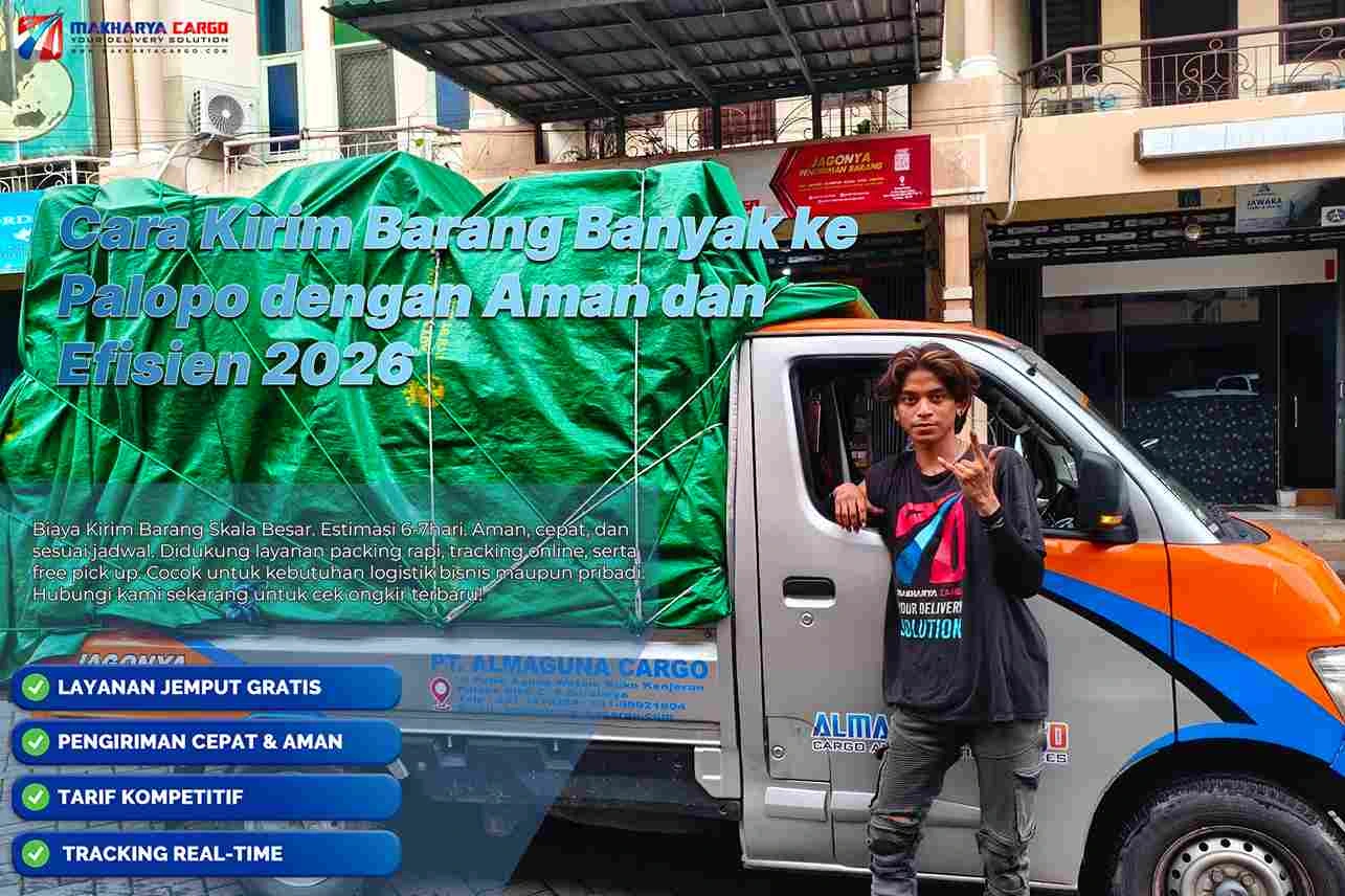 cara kirim barang banyak ke Palopo menggunakan jasa cargo terpercaya