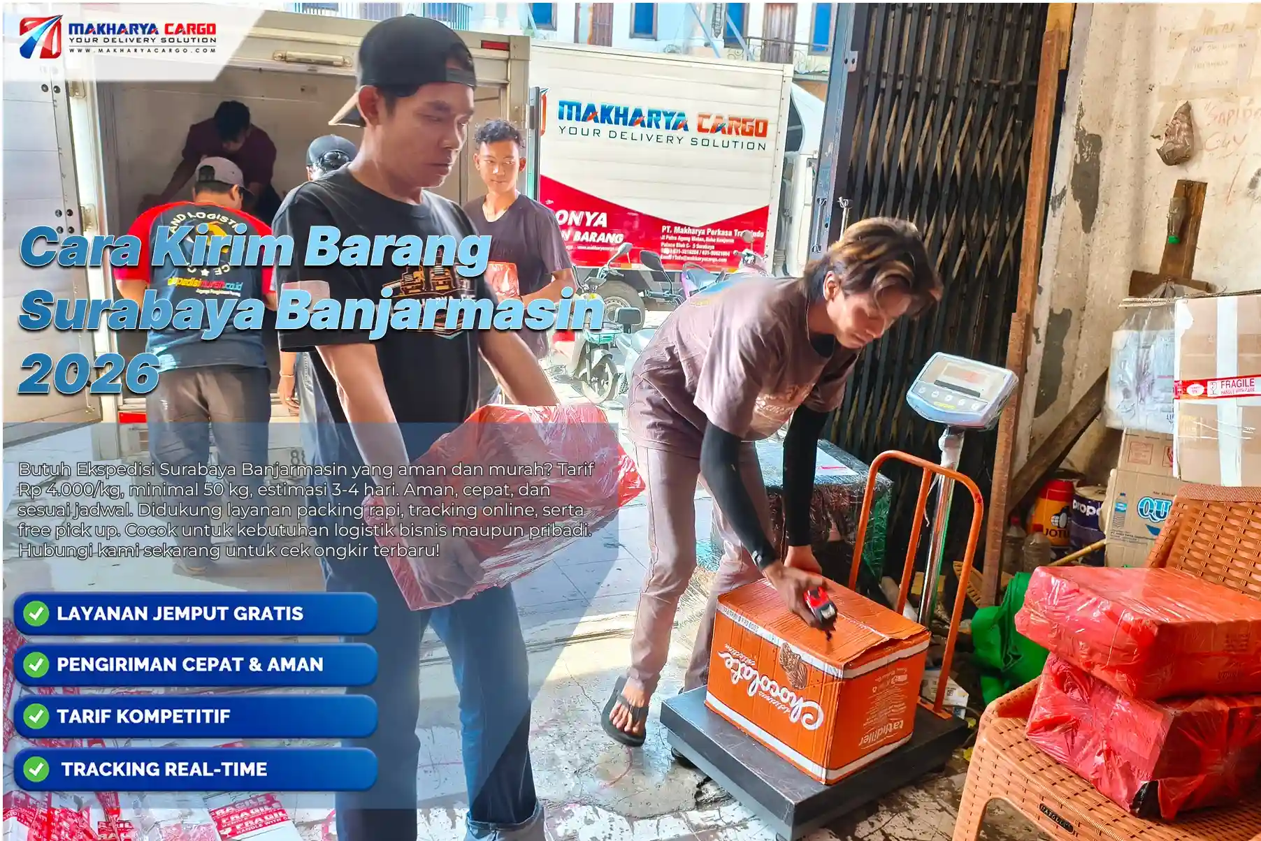 Cara kirim barang Surabaya Banjarmasin dengan proses mudah, aman, dan sesuai prosedur pengiriman.