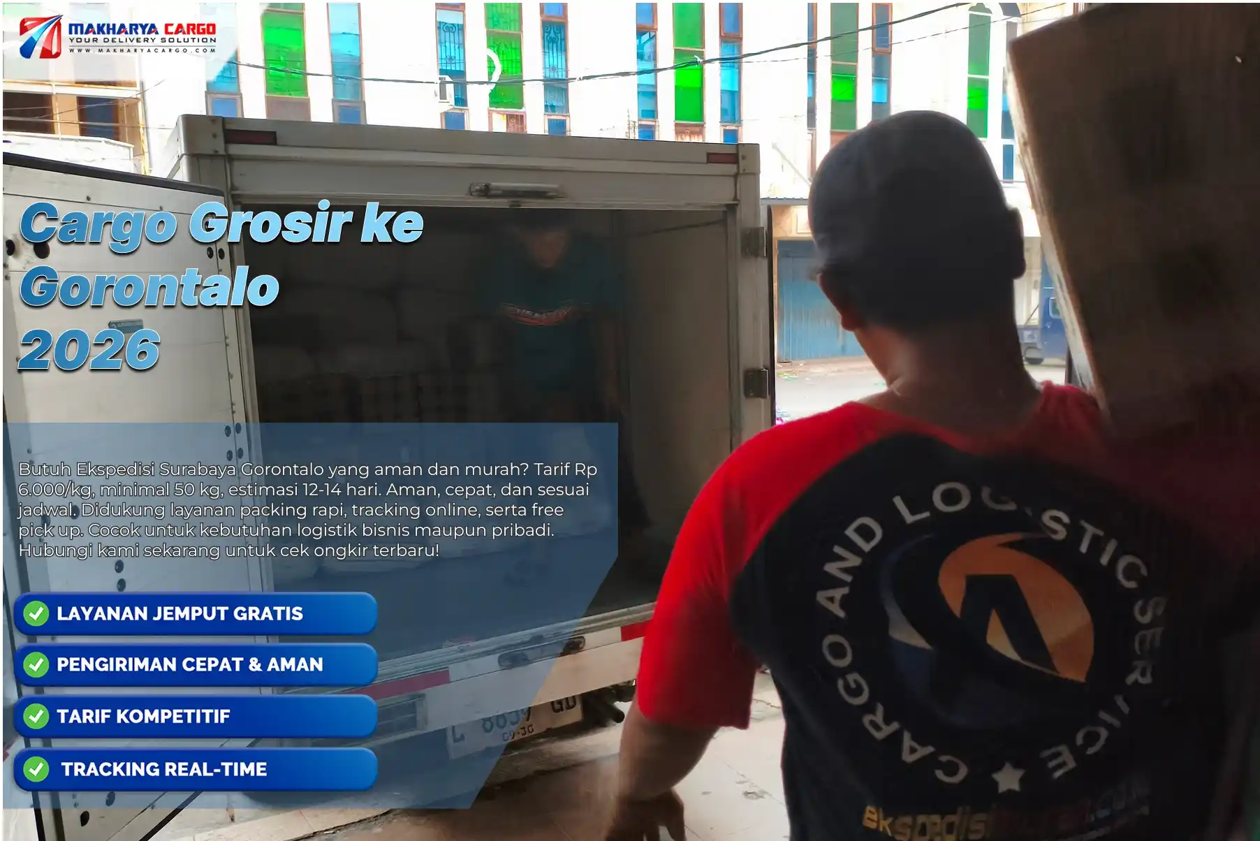 Cargo Grosir ke Gorontalo murah dan cepat untuk pengiriman barang besar UMKM dan bisnis antar pulau