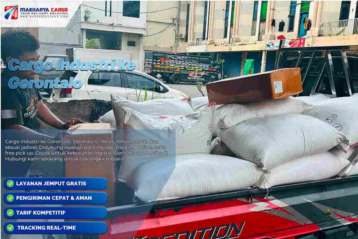 Cargo Industri ke Gorontalo