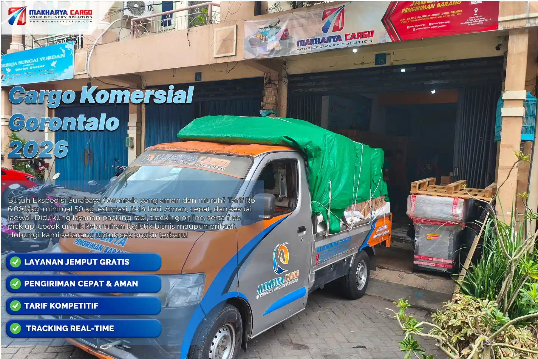 Cargo Komersial Gorontalo: Solusi Pengiriman Barang Cepat dan Murah 6 Cargo Komersial Gorontalo layanan pengiriman barang antar pulau dengan jasa cargo Gorontalo cepat, aman, dan ekspedisi murah untuk UMKM dan bisnis