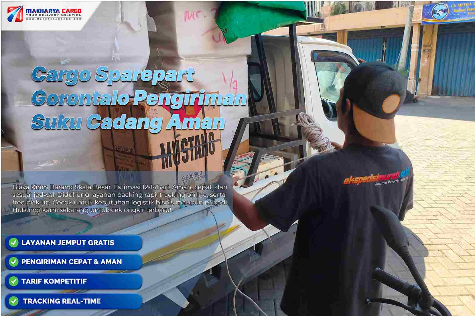 cargo sparepart Gorontalo untuk pengiriman suku cadang