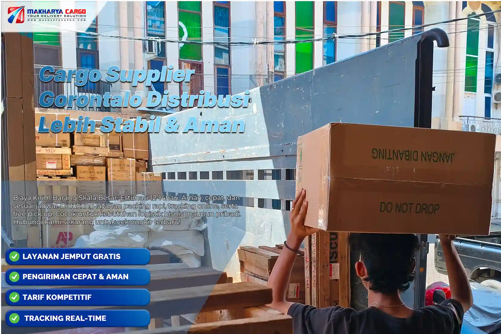 cargo supplier Gorontalo untuk distribusi barang usaha