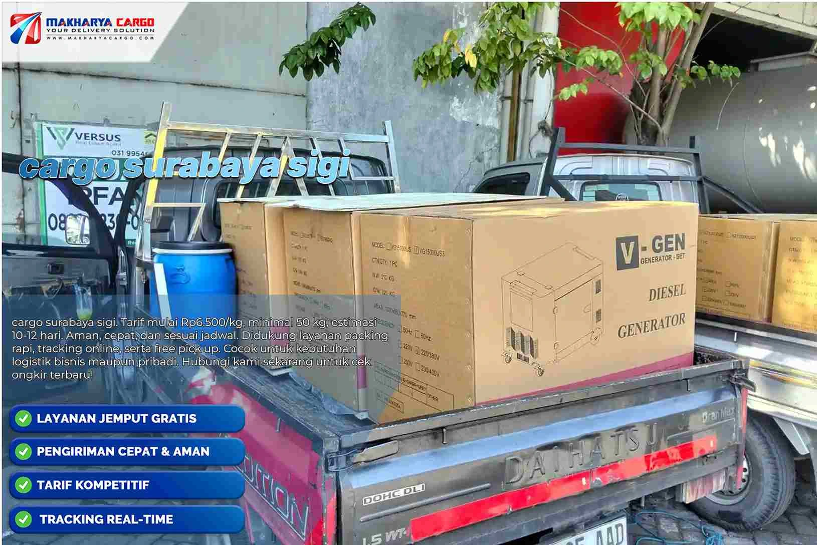 cargo surabaya sigi