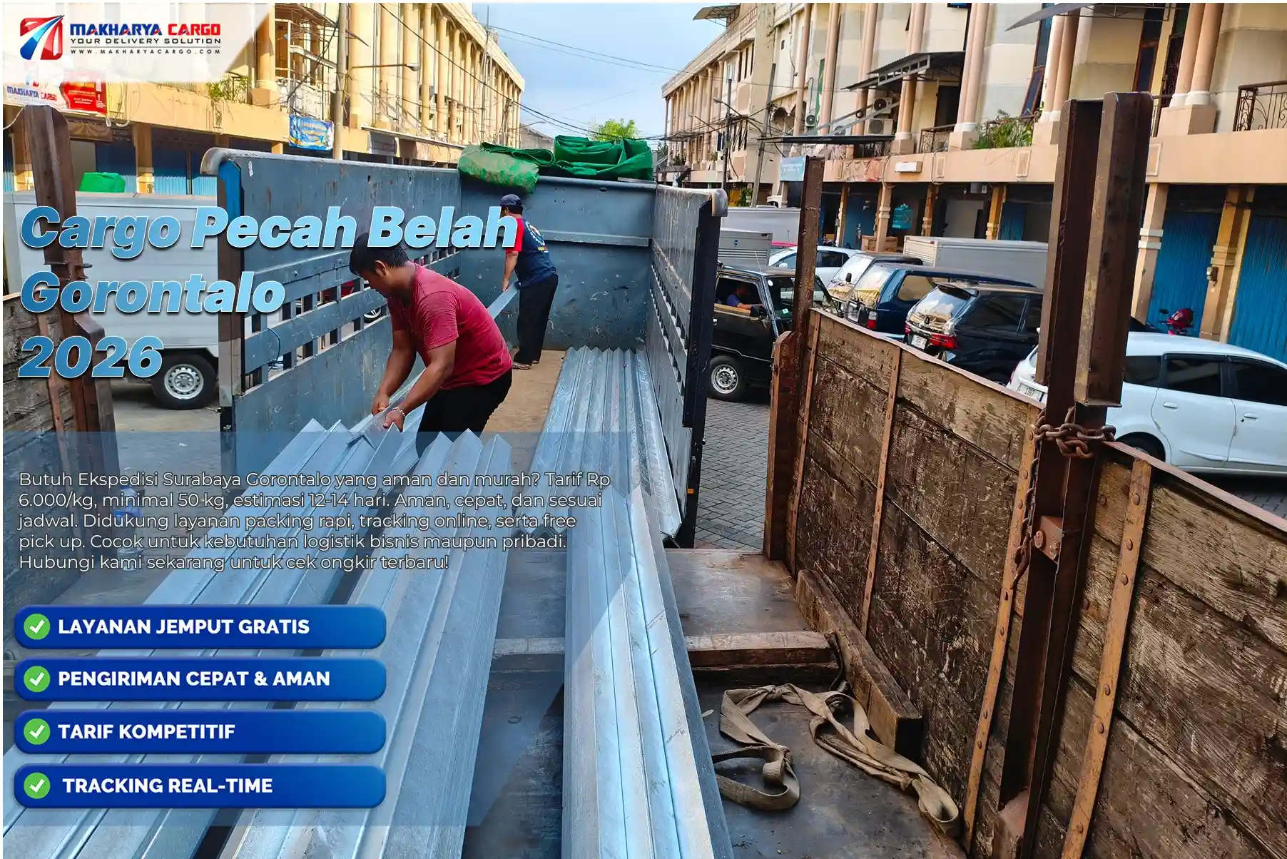 Proses ekspedisi barang dengan sistem pengemasan aman menuju wilayah Gorontalo