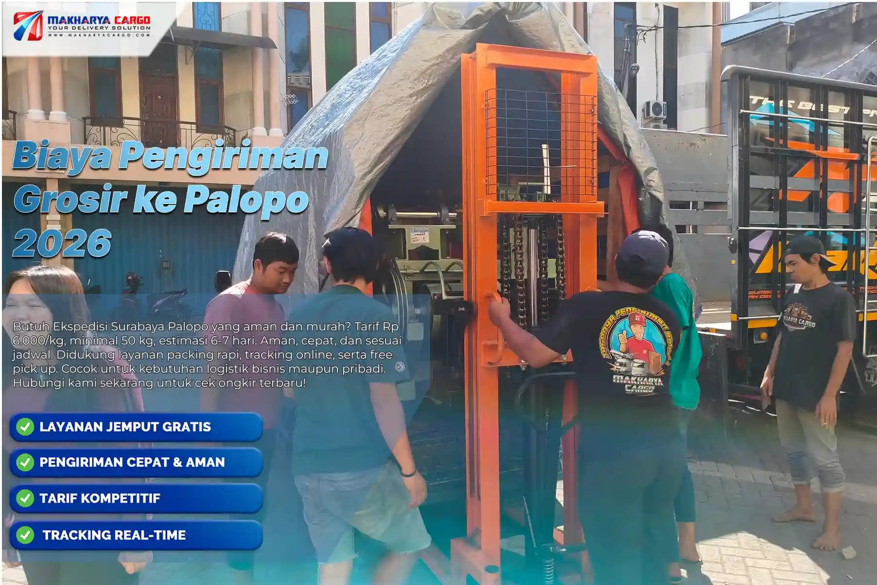 Proses ekspedisi grosir Palopo dengan sistem konsolidasi barang di gudang