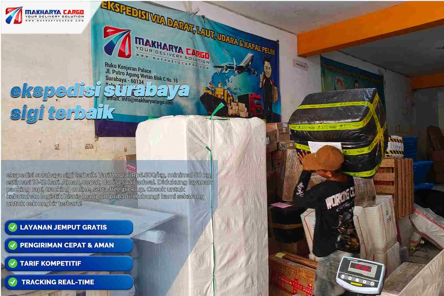 ekspedisi surabaya sigi terbaik