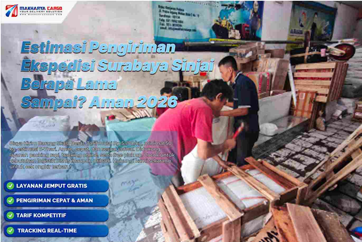 estimasi pengiriman ekspedisi Surabaya Sinjai 