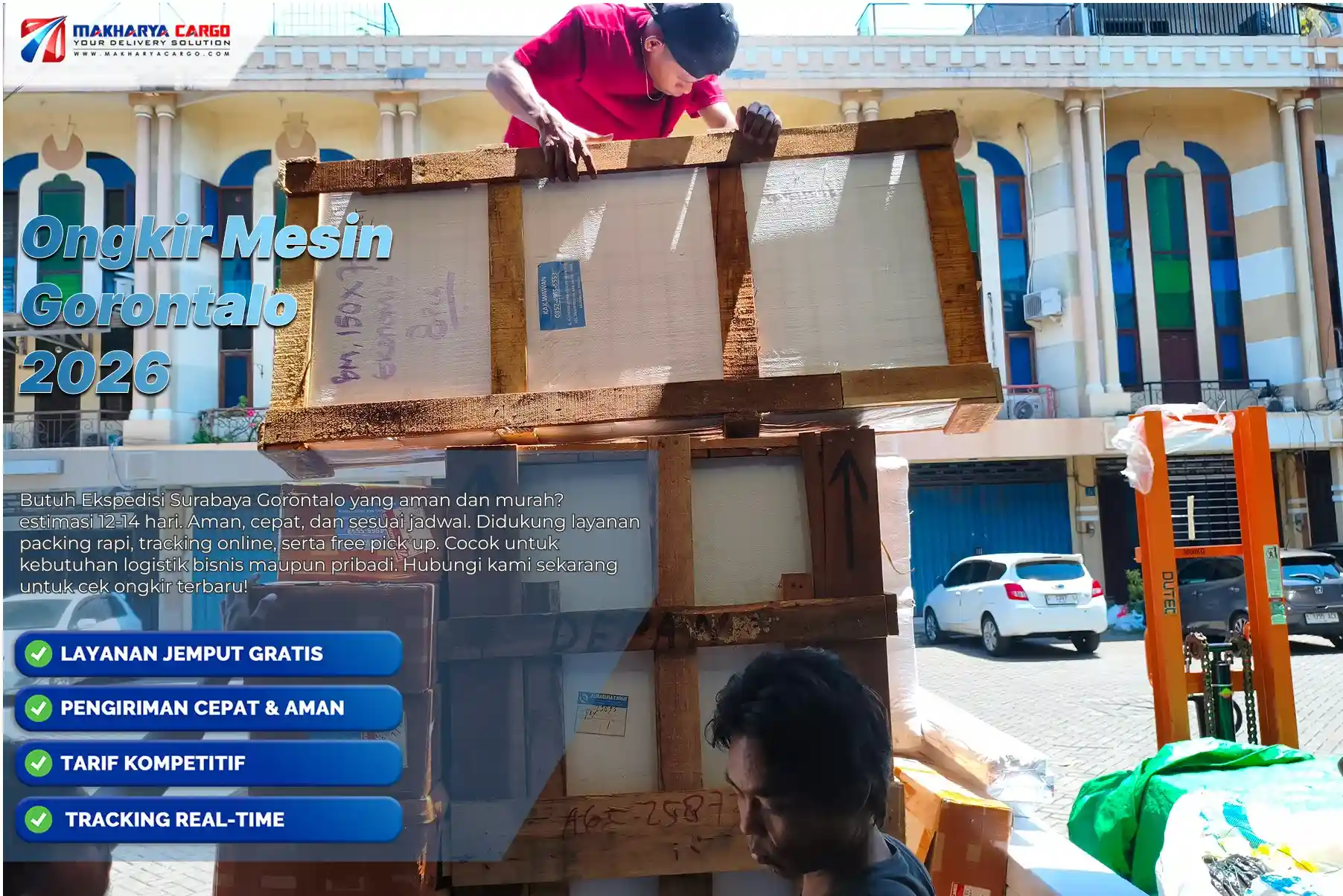 Ongkir Mesin Gorontalo Murah dan Terpercaya untuk Pengiriman Industri 6 Jasa kirim mesin Gorontalo dari Surabaya menggunakan layanan cargo laut dan darat yang cepat dan aman