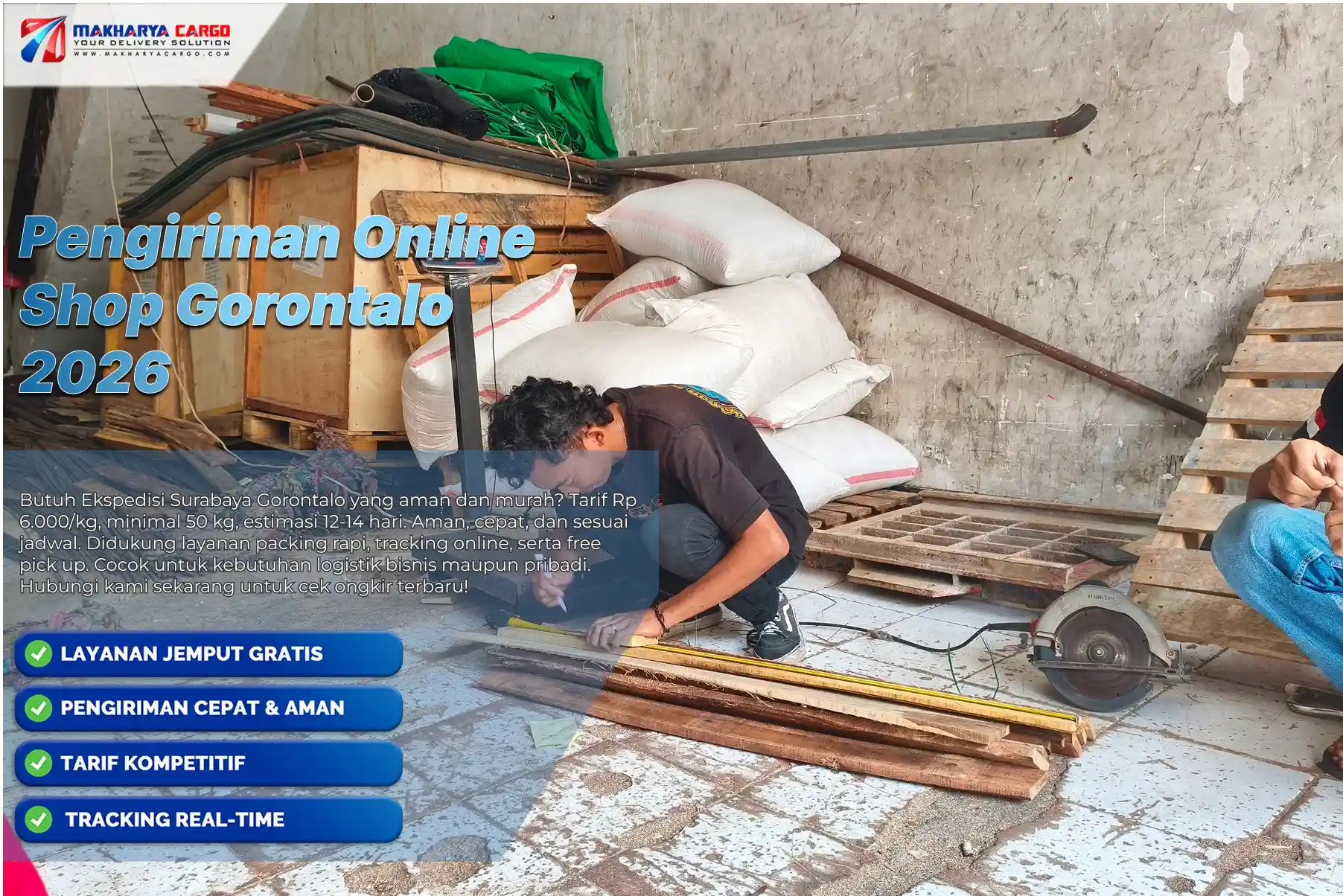 Jasa pengiriman online shop Gorontalo murah dan aman untuk seller marketplace.