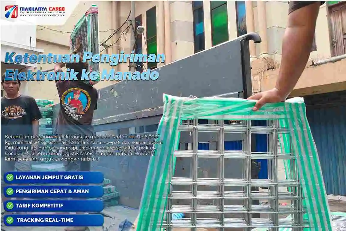 ketentuan pengiriman elektronik ke manado