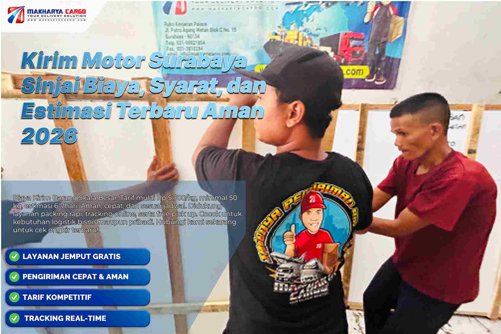 kirim motor Surabaya Sinjai via jasa ekspedisi cargo laut