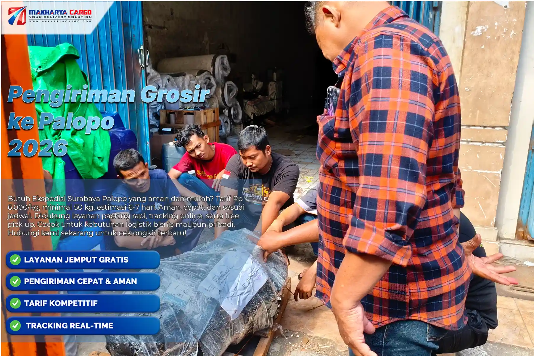 Layanan cargo Palopo melalui jalur darat dan laut untuk pengiriman barang skala besar
