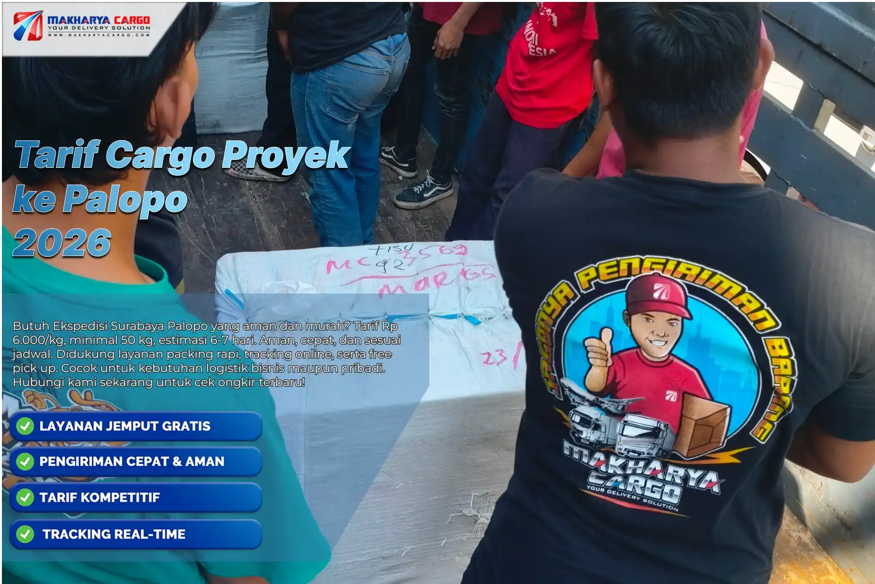 Ongkir cargo proyek ke Palopo terbaru untuk kebutuhan industri
