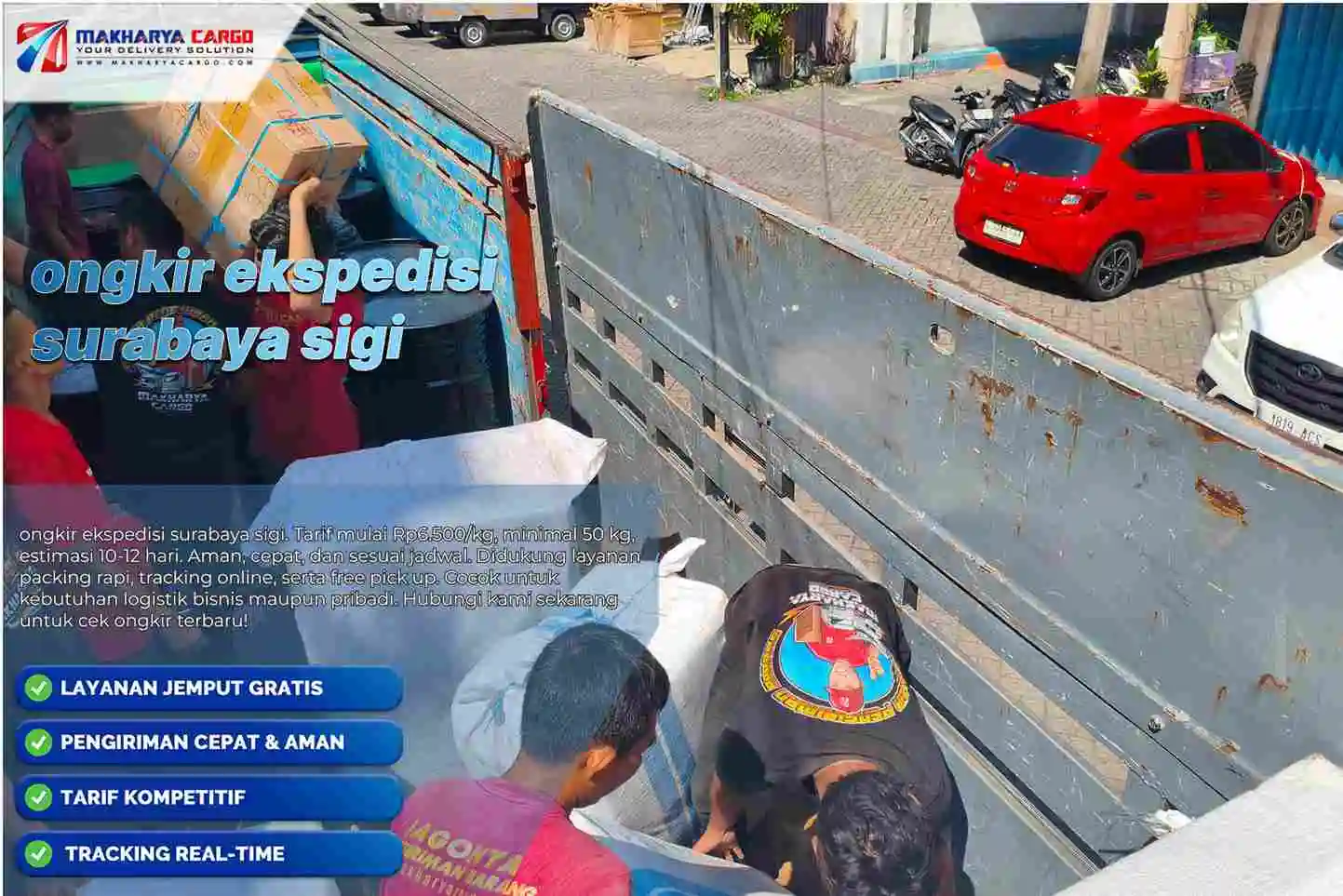 ongkir ekspedisi surabaya sigi