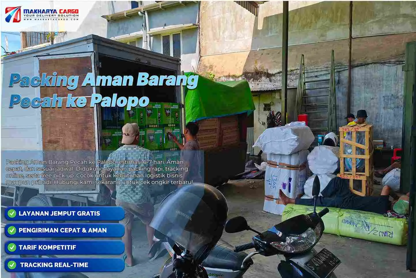 Packing Aman Barang Pecah ke Palopo