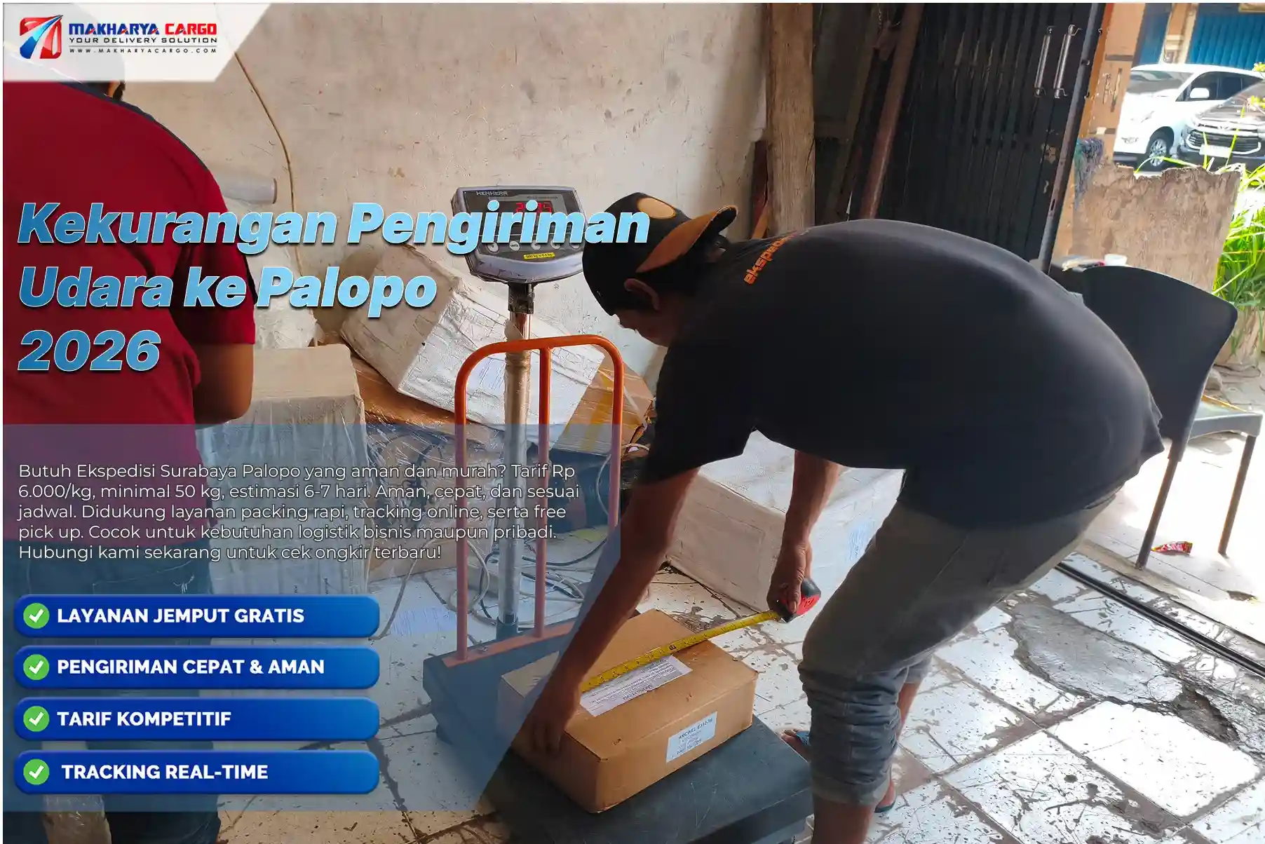 Pemeriksaan barang cargo udara sebelum proses pengiriman