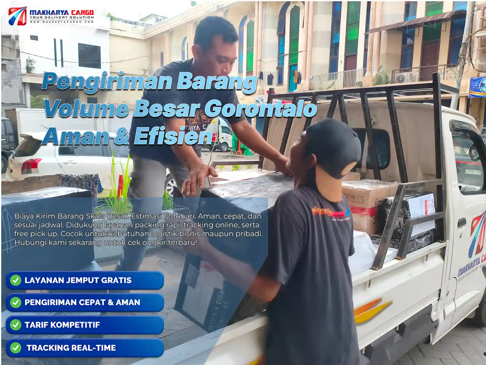 pengiriman barang volume besar Gorontalo untuk distribusi usaha