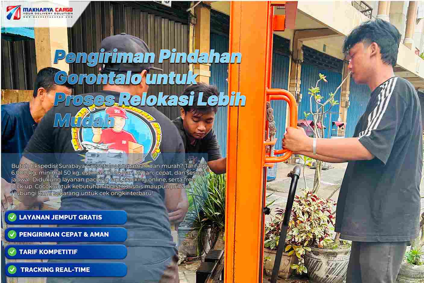pengiriman pindahan Gorontalo rumah ke rumah
