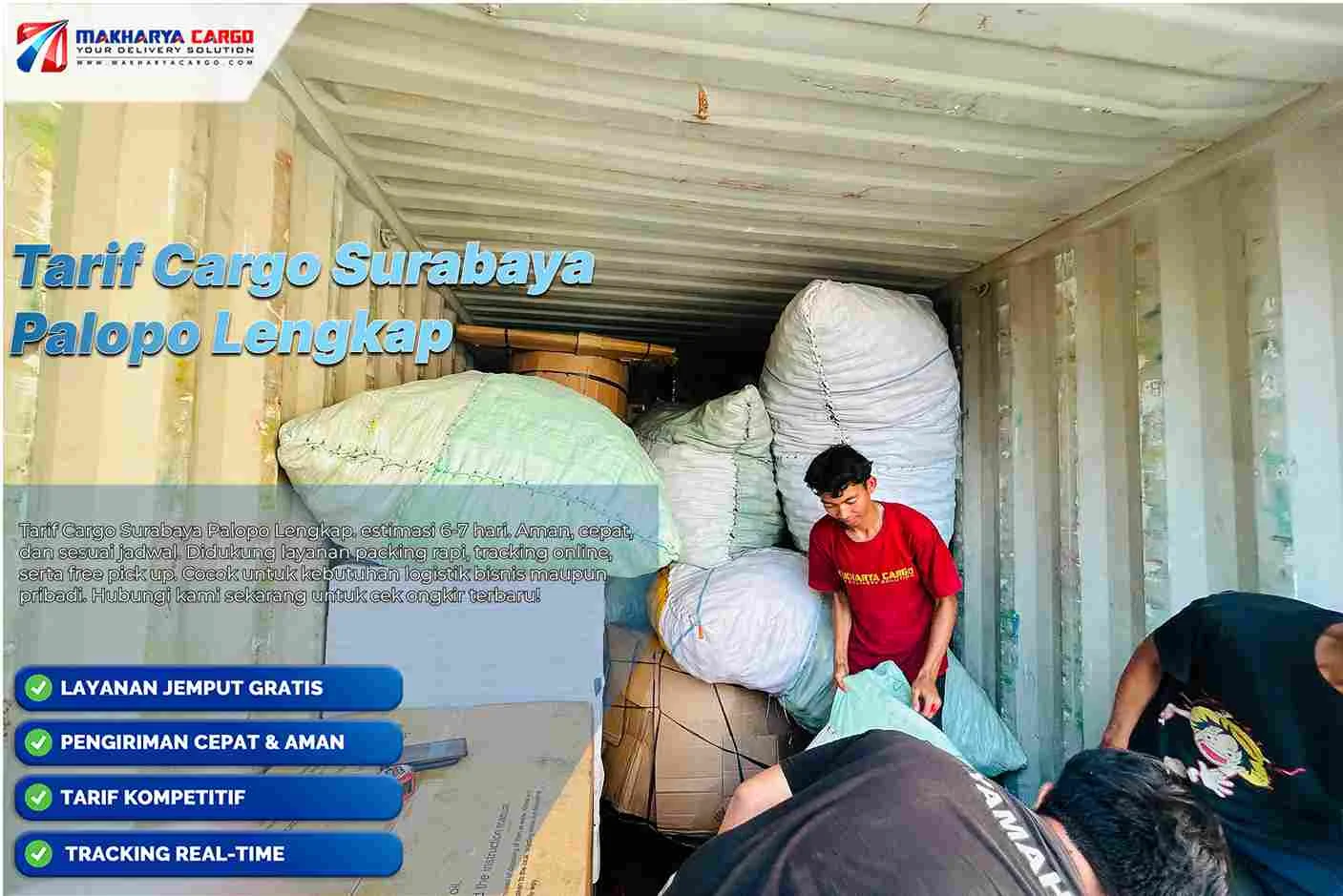 Tarif Cargo Surabaya Palopo Lengkap 