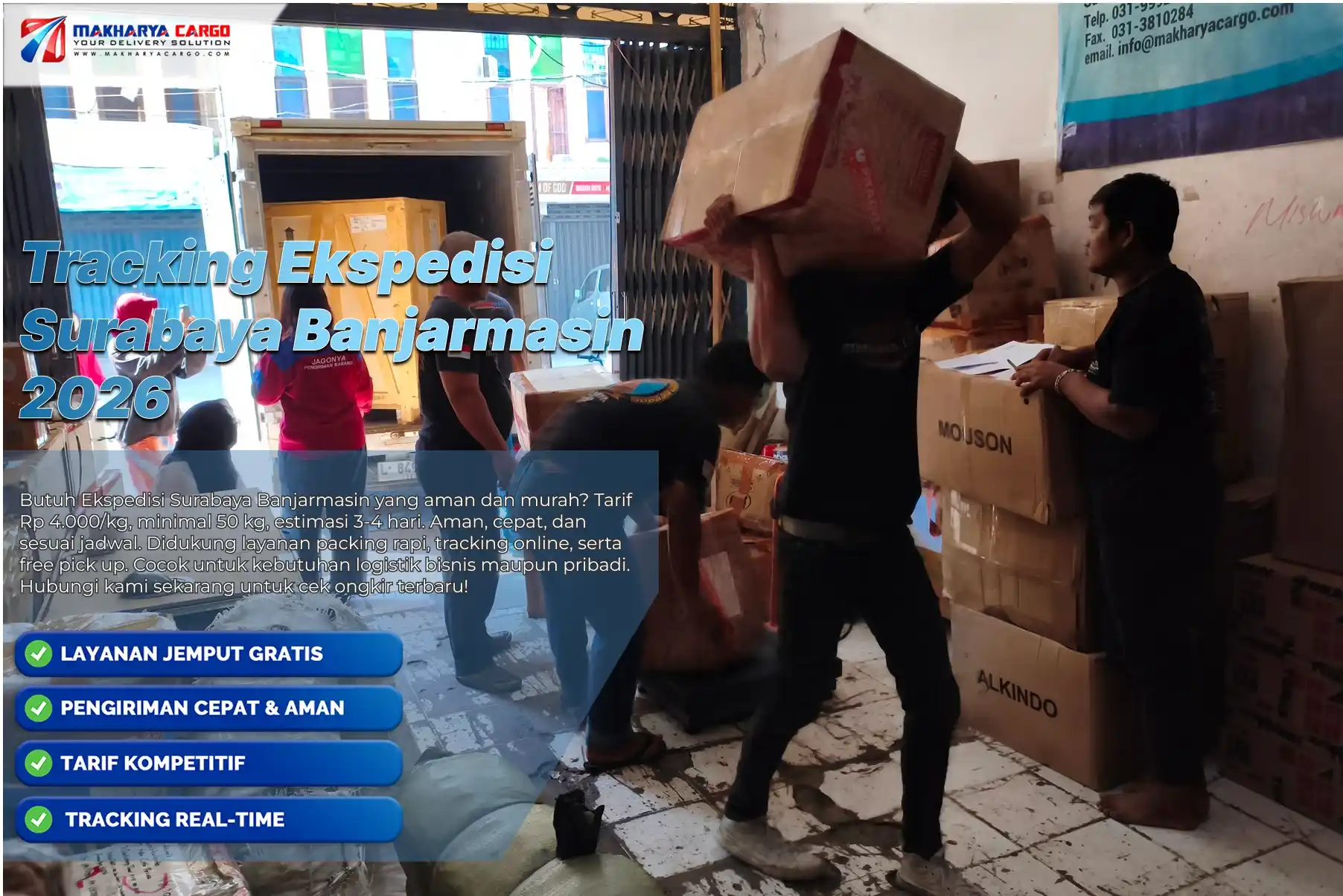 Tracking ekspedisi Surabaya Banjarmasin untuk cek resi dan memantau status pengiriman barang secara online.