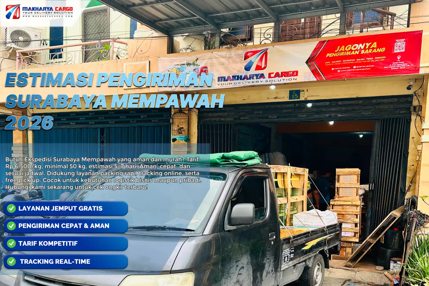 Estimasi Pengiriman Surabaya Mempawah