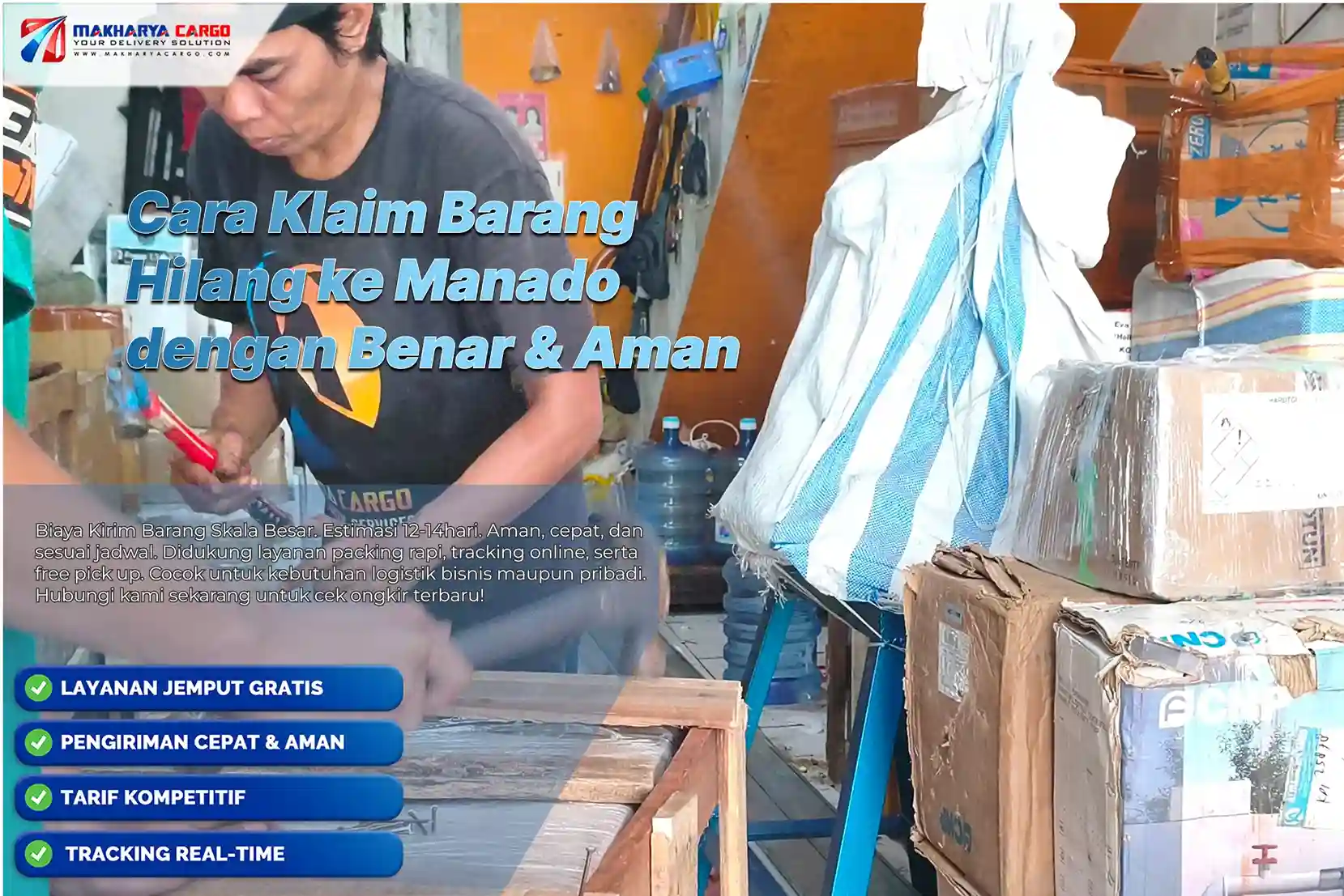 cara klaim barang hilang ke Manado