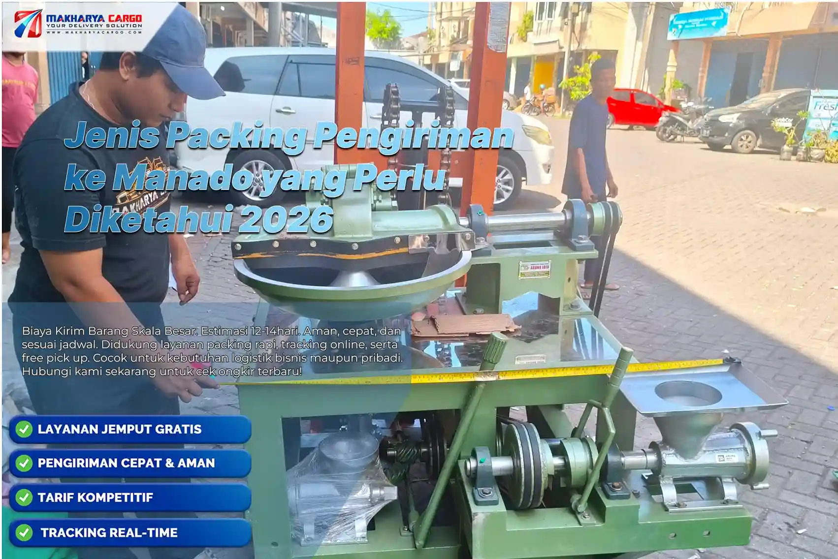 jenis packing pengiriman ke manado