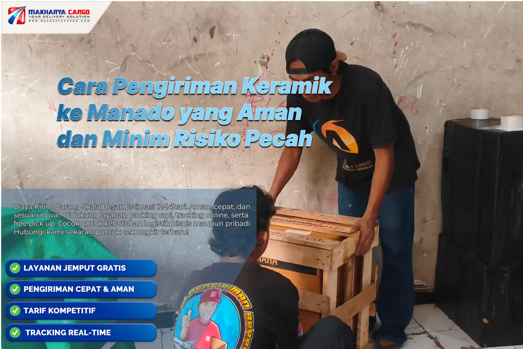 cara pengiriman keramik ke manado