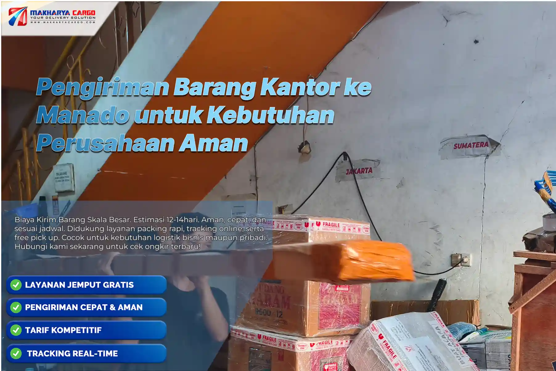 Pengiriman Barang Kantor ke Manado untuk Kebutuhan Perusahaan Aman 6 Pengiriman Barang Kantor ke Manado menggunakan layanan cargo yang aman untuk kebutuhan perusahaan.
